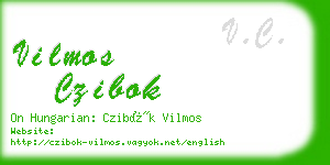 vilmos czibok business card